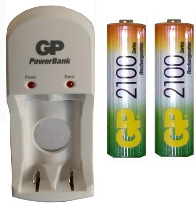 Godrej GP AA 2100 mA Rechargeable (2 Pcs.) + PBS350 (1 Pc.)  Camera Battery Charger