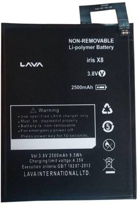 LAVA Mobile Battery For  Lava IRIS X8