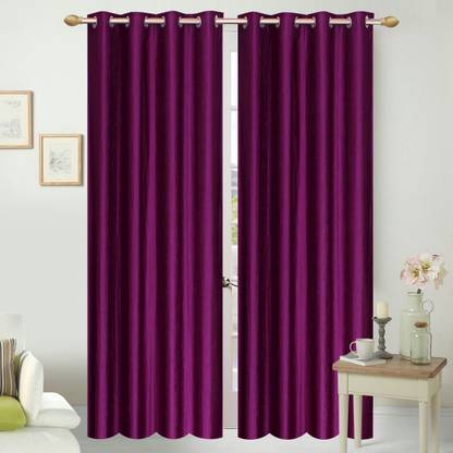 volvo 60 cm (2 ft) Polyester Window & Door Curtain Single Curtain
