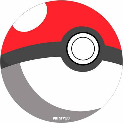PrintVoo Pokeball Design Non Slip Base Mousepad