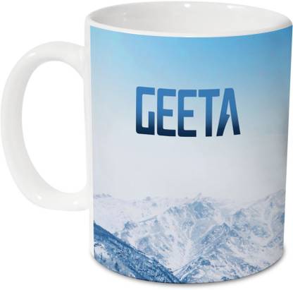 HOT MUGGS Me Skies - Geeta Ceramic 350 ml, 1 Unit Ceramic Coffee Mug