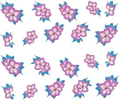 SENECIO™ Rose Bunch Multicolor Style - 18 Nail Art Manicure Decals Water Transfer Stickers Sheet