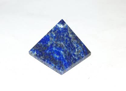 Takething 100% Pure Lapis Lazuli Pyramid 3.5cm (39.94gm) Gemstone with free Swethark Decorative Showpiece  -  3.5 cm