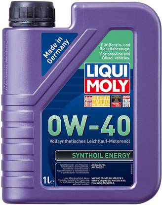 Liqui Moly SYNOIL0W40 1 LTR SynthOil Energy Petrol/Diesel Synthetic Blend Engine Oil