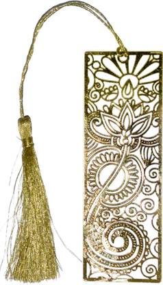 Paash Book mark rectangle shaped Golden thread Bookmark