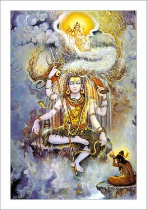Wall Poster (Wallpaper shiva) Paper Print