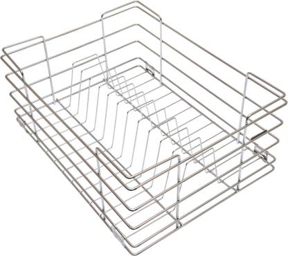 Alex Stainless Steel Thali Kitchen Basket -( 21 X 20 X 8 Inches) Storage Basket
