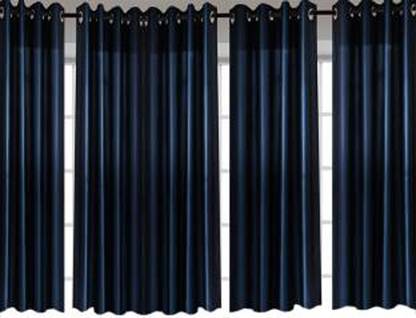 iDOLESHOP 274.5 cm (9 ft) Polyester Room Darkening Long Door Curtain (Pack Of 4)