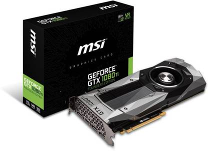 MSI GeForce GTX 1080 Ti Founders Edition GDDR5X 11 GB NVIDIA Chipset 352 bit 11010 MHz Graphics Card