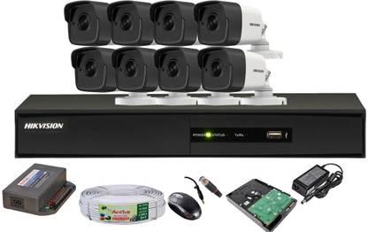 HIKVISION Combo, HDTVI DS-2CE16F1T-IT Bullet Camera 8Pcs + HD DVR Security Camera