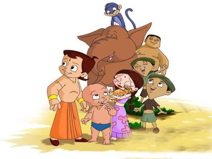 Chota Bheem Cartoon poster Paper Print