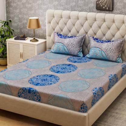 Bombay Dyeing Microfiber Double Printed Flat Bedsheet