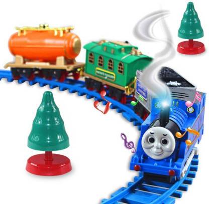 HALO NATION Thomas Battery Operated Toy Train Track With Puffing Smoke, Light & Sound from Engine