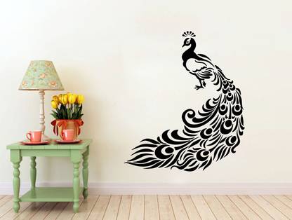 TMS 46 cm TMS Peacock Removable Sticker