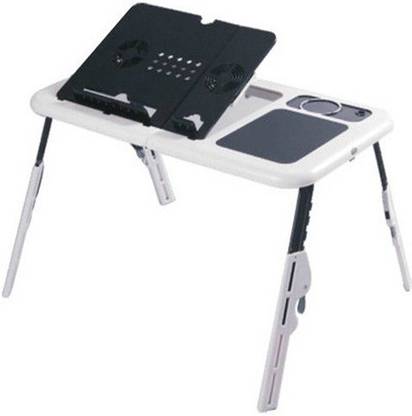 Edwin Clark Multipurpose Laptop Foldable Table E-Table With 2 Usb Fan Ergonomic Cooling Pad
