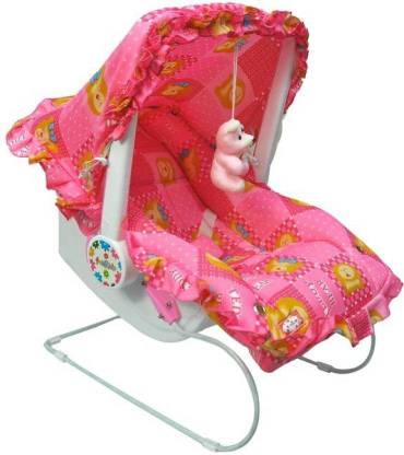 Aelvino Baby Delight 9 in 1 Pink Bunny Baby Bouncer Bouncer
