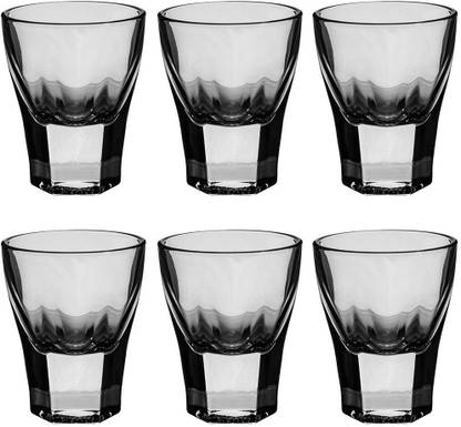 SHUBHEKSHA (Pack of 6) Vodka Shot Glasses Glass Set Shot Glass