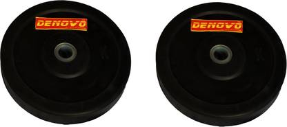 DeNovo 6 kg Rubber Weight Lifting Plates 6 Kg (2 x 3 kg each) Home Gym Combo