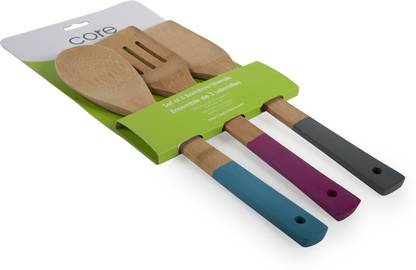 Core Bamboo 3pc Bamboo Utensils - Los Angeles Kitchen Tool Set