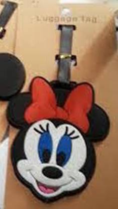 FUNCART Minnie Mouse face luggage tag Luggage Tag (Multicolor) Luggage Tag