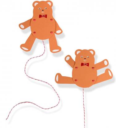 Sizzix Bigz Die - Jumping Jack, Teddy Bear A11133 toy Stencil