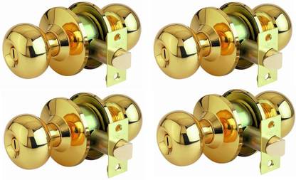 Dorset brass cylindrical (pack of 4) Lock