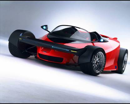 ford indigo concept CAR POSTER Paper Print