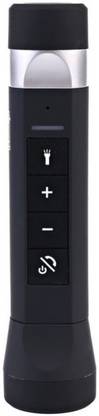 VibeX ™ 150 Lumens LED Flashlight MP3 Player Speaker Support FM Radio Multifunctional Light TF Card Music Power Bank Torch