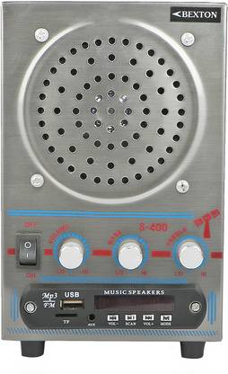 BEXTON Multimedia Front Speaker with USB/AUX/Card Reader and Amplifier FM Radio