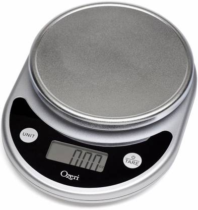 Ozeri Pronto Digital Multifunction Kitchen and Food Scale, Elegant Black Weighing Scale
