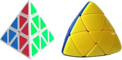 Speoma Triangle & Pyraminx (pyramid shape) cube Combo (2 Pieces)