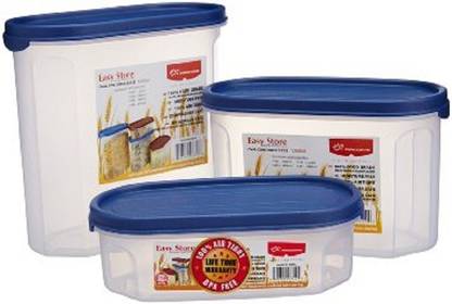 PRINCEWARE Plastic Grocery Container  - 1.2 L, 1.8 L, 600 ml