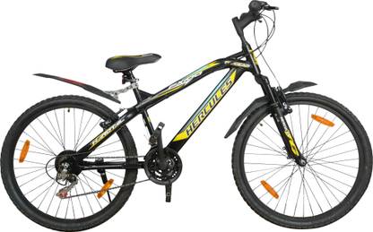 HERCULES Top Gear Fx100 18 26x17 Black & Yellow 26 T (inch) Mountain/Hardtail Cycle