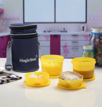 POLYSET Magic Seal Premium 4 Containers Lunch Box