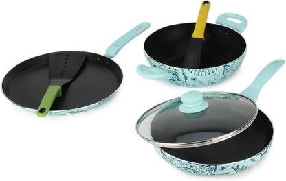 WONDERCHEF Oscar Blu Doppio Non-Stick Coated Cookware Set