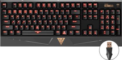 GAMDIAS Hermes Lite - GKB1000 Wired USB Standard Gaming Keyboard Compatible with Desktop, Laptop, Mac