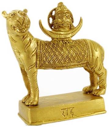 Navkaar Creation Rahu Planet Idol In Brass Hindu Religious Gold Sculpture(BIG) Decorative Showpiece  -  11.4 cm