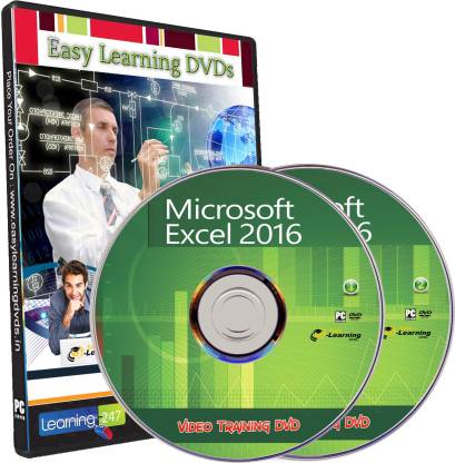 Easy Learning Advanced Microsoft Excel 2016 From Beginner 12 Course Tutorial Video Training on 2 DVDs