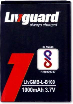 Livguard Mobile Battery For  B100,F310,B200,M120,C5212,F480,B2100,B2710,C3300,C3212,Champ,C5130,C5212,D800,E1110,E1117,E1130,E1160,E1170,E2120,,E2130,E2152,E2652 Mobile Phone
