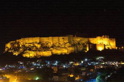 Wall Decor Jodhpur Fort Canvas Print Canvas Art