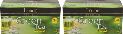 Lemor Lemor Honey Green Tea 25 Tea Bags - Pack of 2 Honey Green Tea Bags Box