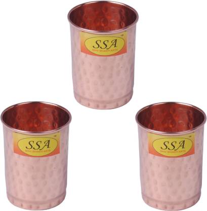Shivshakti Arts (Pack of 3) C-222-3 Glass Set Water/Juice Glass