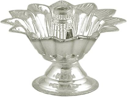 Arkina Diamonds devdas diya Silver Table Diya