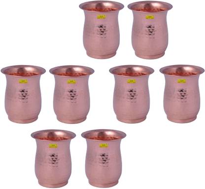 Shivshakti Arts (Pack of 8) C-1151-8 Glass Set Water/Juice Glass