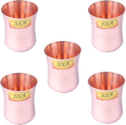 Shivshakti Arts (Pack of 5) C-1169-5 Glass Set Water/Juice Glass