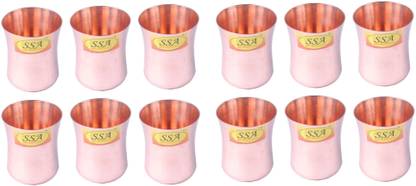 Shivshakti Arts (Pack of 12) C-1169-12 Glass Set Water/Juice Glass
