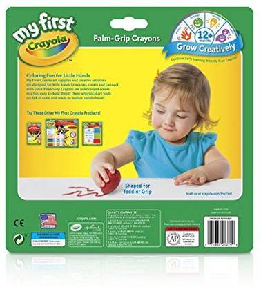 CRAYOLA ; My First ; Palm-Grip Crayons; Art Tools; 6 Count; Designed For Toddlers
