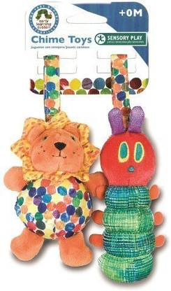 Kids Preferred The World Of Eric Carle Chime Rattle Caterpillar & Lion Assortment 6 Inches Toy Rattle