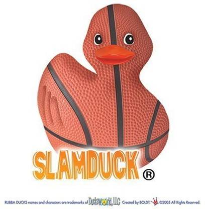 Rubba Ducks Slamduck - Basketball Rubber Duck By Bath Toy