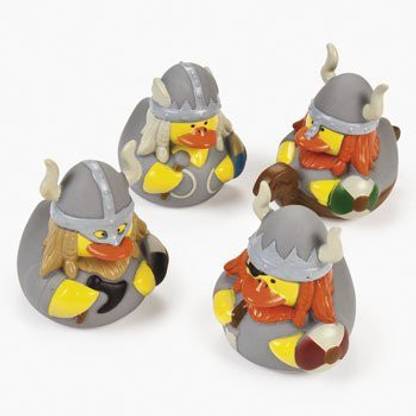 FUN EXPRESS 12 Ct Viking Rubber Ducks By Bath Toy